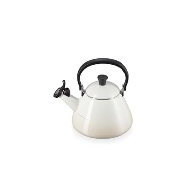Image of Le Creuset Whistling kettle Kone Meringue 1.6 liters induction suitable .