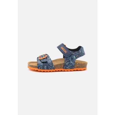 Image of Geox Ghita BOY Sandals navy/multicoloured for kids, Size: 1, Navy/multi coloured High quality imitation leather