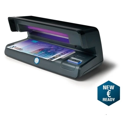 Image of Safescan 70 Black UV counterfeit detector with LED light for watermark and microprint detection verification of banknotes, credit cards ID&#039;s Suitable polymer notes including the new £20