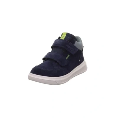 Image of Superfit Cosmo Unisex Hightop trainers for kids, Size: 13.5K, Blau/hellgrün Leather and textile