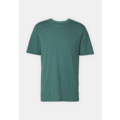 Image of Jack &amp; Jones Men&#039;s Jjeorganic Melange Tee Ss O Neck Noos T Shirt, Storm/Detail: Melange, XXL