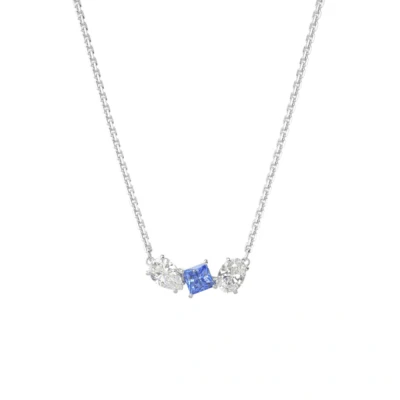 Image of Swarovski Mesmera Pendant Necklace, Women&#039;s, Size: One Size, Blue