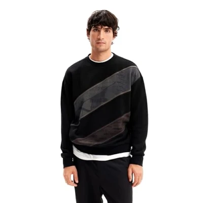 Image of Desigual Sweatshirt, Men&#039;s, Size: Small, Black