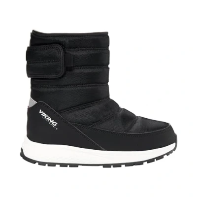 Image of Viking Equip PULL ON WARM WP Winter boots for kids, Size: 7.5K, Black Textile/synthetics