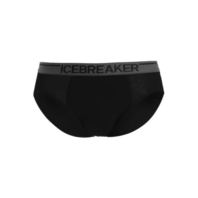 Image of Icebreaker Merino Anatomica Briefs Black/monsoon Briefs, Men&#039;s, Size: Large,