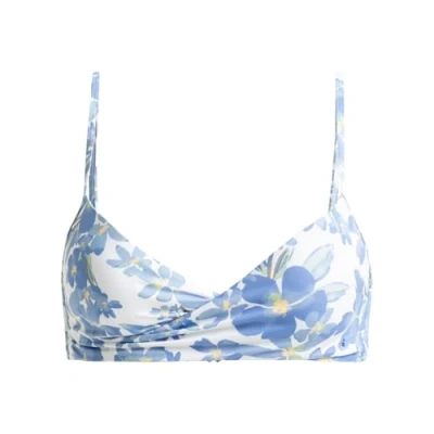 Image of Roxy Classics WRAP Bikini top, Women&#039;s, Size: Medium, Egret artsy floral