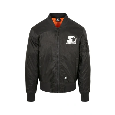 Image of Starter Bomber Jacket, Men&#039;s, Size: XS, Black