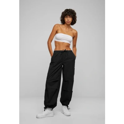 Image of Urban Classics Women&#039;s Ladies Cotton Cargo Parashute Pants Trouser, Black, 3XL