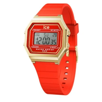 Image of Ice Watch Digit Retro Digital watch, Women&#039;s, Size: Small, Red passion s