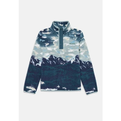 Image of Columbia Helvetia II Printed HALF SNAP Fleece jumper for kids, Size: XXS, Crushed blue/everblue