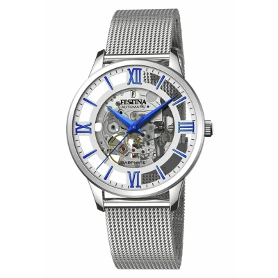 Image of Festina Automatico Watch silvercoloured, Men&#039;s, Size: One Size, Silver coloured