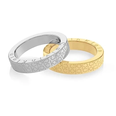 Image of Calvin Klein SS GP SET SIZE 54 Ring, Women&#039;s, Size: 54, Silver coloured