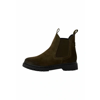 Image of Tamaris Classic ankle boots, Women&#039;s, Size: 8, Olive suede shoes