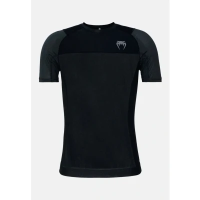 Image of Venum FIT AIR Short Sleeve Rashguard Sports Tshirt, Men&#039;s, Size: Small, Black