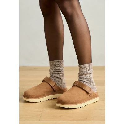 Image of UGG Goldenstar Mules, Women&#039;s, Size: 3, Chestnut Suede