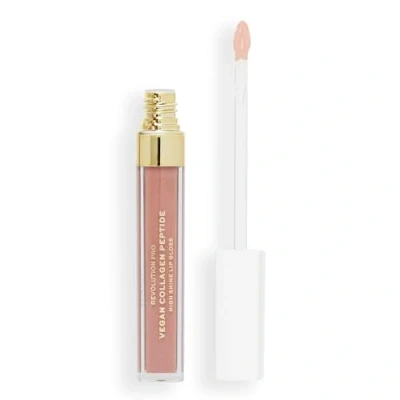 Image of Revolution Pro Vegan Collagen Peptide High Shine Lip Gloss 4ml (Various Shades) Cashmere