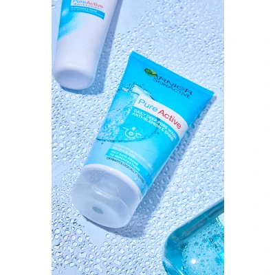 Image of Garnier Pure Active Anti Blackhead Deep Pore Face Wash Oily Skin 150ml
