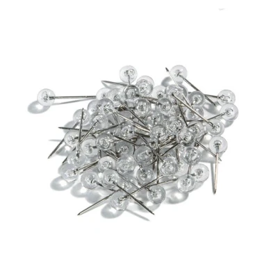 Image of SIGEL MU190 Plastic Head Pins, 1.5 cm long, transparent, 200 Pieces