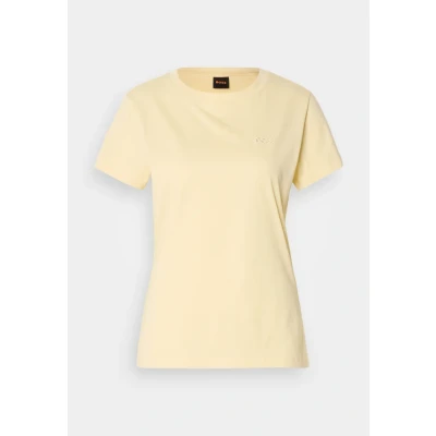 Image of BOSS Esogo Basic Tshirt, Women&#039;s, Size: XS, Light pastel yellow