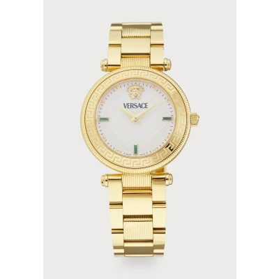 Image of Versace REVE Diams Watch yellow/goldcoloured, Women&#039;s, Size: One Size, Yellow/gold/coloured