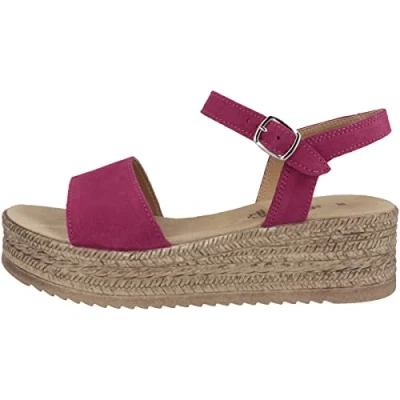 Image of s.Oliver Platform sandals, Women&#039;s, Size: 6, Fuchsia Leather