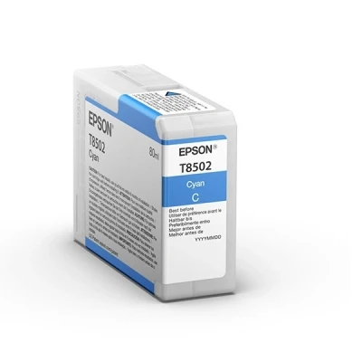 Image of Epson T8502 cyan ink cartridge (original Epson)