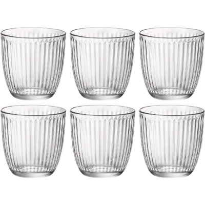 Image of Bormioli Rocco Water Glasses Line Transparent 290 ml 6 pieces