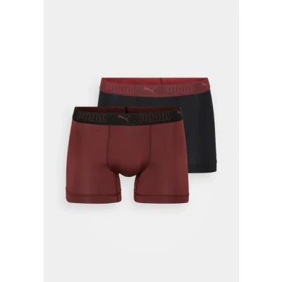 Image of PUMA Men&#039;s Microfibre Boxer (Pack of 2), burgundy, L