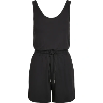 Image of Urban Classics Ladies Short Sleeveless Modal Jumpsuit Jumpsuit, Women&#039;s, Size: 3XL, Black