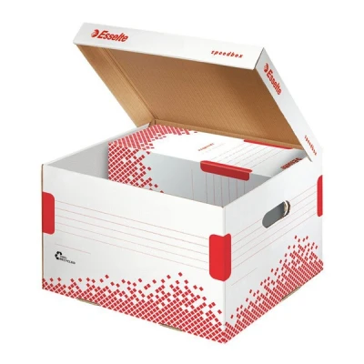 Image of Esselte 5 x 80/4 100 mm Speedbox Storage and Transportation Box, White