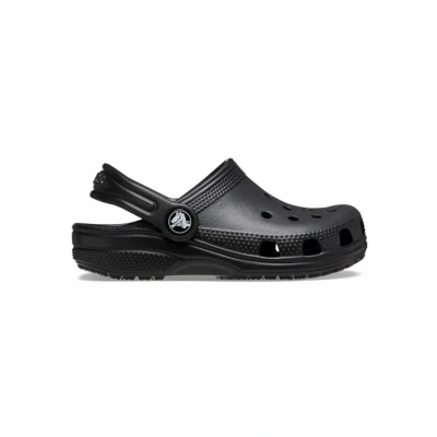 Image of Crocs Classic Unisex Mules for kids, Size: 1, Black Synthetics