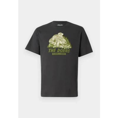 Image of Element Timber Shaper Print Tshirt, Men&#039;s, Size: XS, Off black
