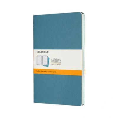 Image of Moleskine Cahier Large/A5, 3er Set, Liniert, Lebhaftes Blau