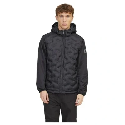 Image of Jack &amp; Jones Jcoheat Hybrid Jacket Light jacket, Men&#039;s, Size: XXL, Black