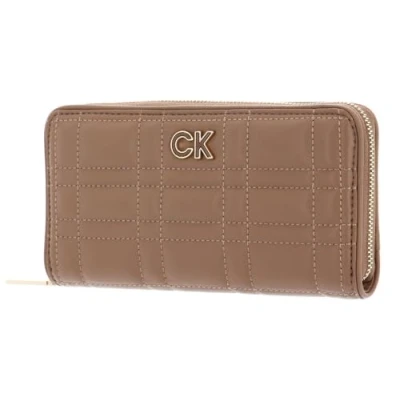 Image of Calvin Klein Re Lock Quilt Zip Around Wallet L safari canvas, Casual