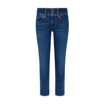 Image of Pepe Jeans Women&#039;s Low Rise Slim Venus, Blue (Denim dp6), 24W / 34L