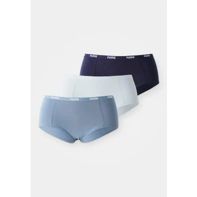 Image of PUMA Women&#039;s Mini Boxer Shorts (Pack of 3), blue combo, L