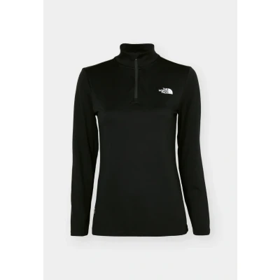Image of The North Face FLEX 1/4 ZIP TEE SLIM Long sleeved top, Women&#039;s, Size: 6, Black