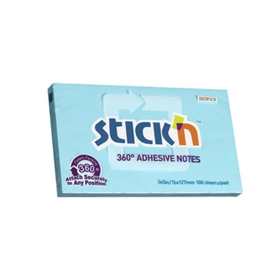 Image of Pad of 90 Eco Friendly Adhesive Notes 76 x 127 mm Markers for Notations and Reminders Yellow School Office Supplies Stick&#039;n Kids
