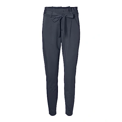 Image of VERO MODA Womens High Waisted Cigarette Trousers, Ombré Blue, M / 30L