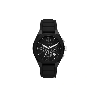 Image of Armani Exchange Watch Chronograph watch, Men&#039;s, Size: One Size, Black