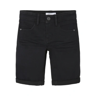 Image of NAME IT Boy&#039;s Shorts, Black Denim, 140