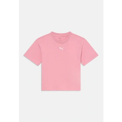 Image of Puma BOXY TEE Unisex Sports Tshirt for kids, Size: 14y (13 14y), Poised pink