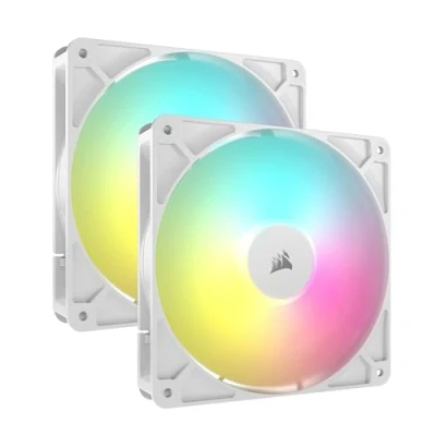 Image of CORSAIR RS140 ARGB PWM 140 mm Case Fan Dual Pack, White