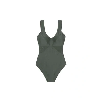 Image of DORINA Saint Tropez Women&#039;s One Piece Swimsuit, Green, XXL