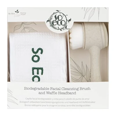 Image of So Eco Biodegradable Facial Cleansing Brush and Waffle Headband Sets (Worth £20.00)