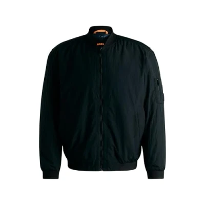 Image of BOSS Olmec Bomber Jacket, Men&#039;s, Size: 40R, Black