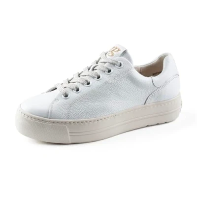 Image of Paul Green Trainers, Women&#039;s, Size: 3.5, White/oro Calfskin