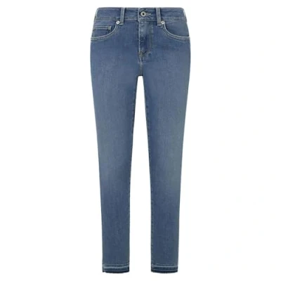 Image of Pepe Jeans Soho Women&#039;s Skinny Fit Low Rise Jeans, Azul (Denim mp8), 33W / 32L