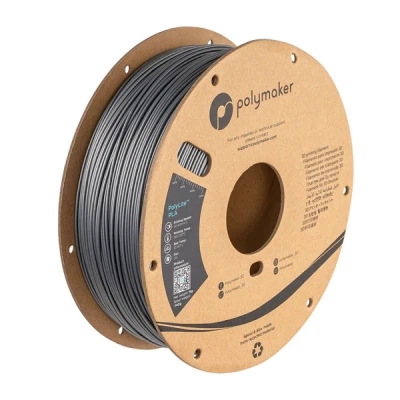 Image of Polymaker PolyLite PLA 1.75mm 1kg Steel Grey